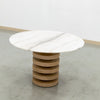 Halo Marble Dining Table Perspective View 1