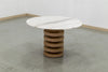 Halo Marble Dining Table Perspective View 2