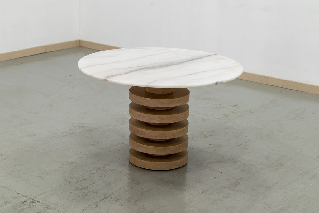 Halo Marble Dining Table Perspective View 2