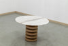 Halo Marble Dining Table Perspective View 3