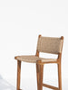 Hampshire Woven Teak Bar Chair Side view 4