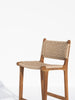 Hampshire Woven Teak Bar Chair Side view 5
