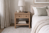 Hamptons Oak Bedside Table Indoor View 1