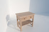Hamptons Oak Bedside Table Perspective View 6