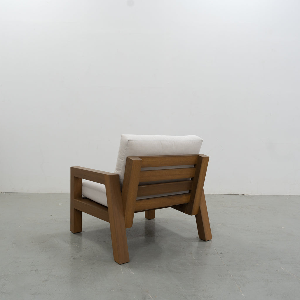 Harbor Teak Lounge Arm Chair Back view