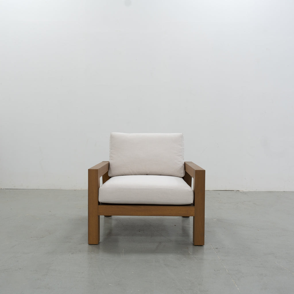 Harbor Teak Lounge Arm Chair Front view