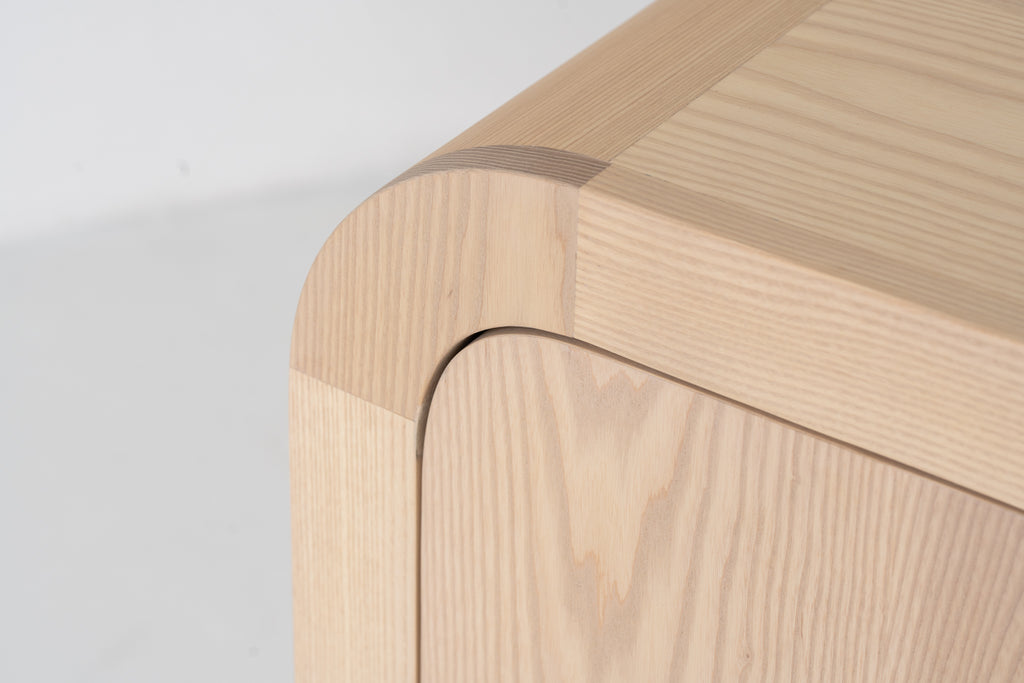 Harper Ash Wood Sideboard Detailed Texture View 1