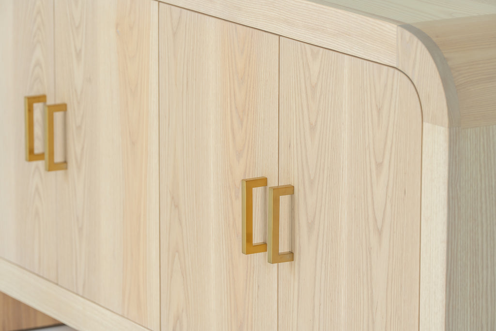 Harper Ash Wood Sideboard Detailed Texture View 2