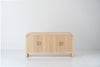 Harper Ash Wood Sideboard Front Perspective View 2