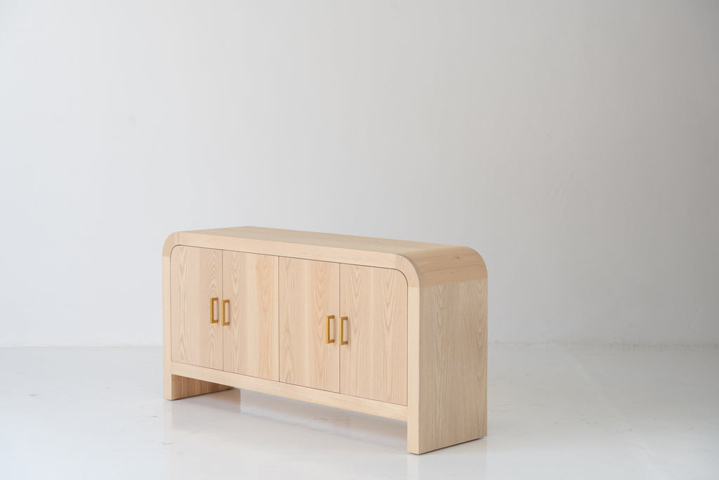 Harper Ash Wood Sideboard Perspective View 2