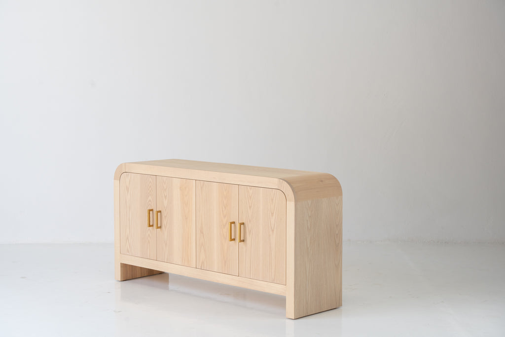 Harper Ash Wood Sideboard Perspective View 3