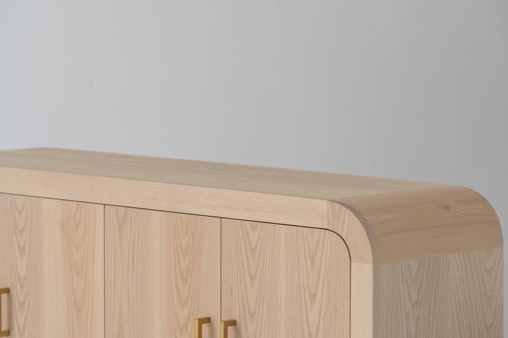 Harper Ash Wood Sideboard Perspective View 6