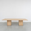 Haven Oak Dining Table Front View 1