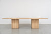 Haven Oak Dining Table Front View 2
