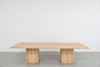 Haven Oak Dining Table Front View 4
