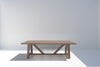 Heritage Lime-washed Oak Dining Table Front View 4