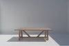 Heritage Lime-washed Oak Dining Table Front View 5