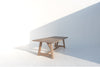 Heritage Lime-washed Oak Dining Table Perspective View 1