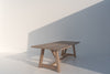 Heritage Lime-washed Oak Dining Table Perspective View 2
