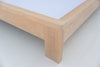 Heritage Upholstered Oak Bed Perspective View 6