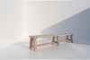Heritage White-washed Oak Bench Perspective View 3