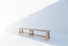 Heritage White-washed Oak Bench Perspective View 4