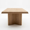 Hudson Oak Dining Table Front Perspective View 1