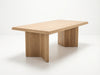 Hudson Oak Dining Table Perspective View 1