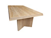 Hudson Oak Dining Table Perspective View 3