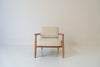 Hudson Oak Lounge Chair Front View 1