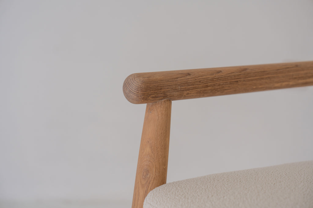 Hudson Oak Lounge Chair Perspective View 15