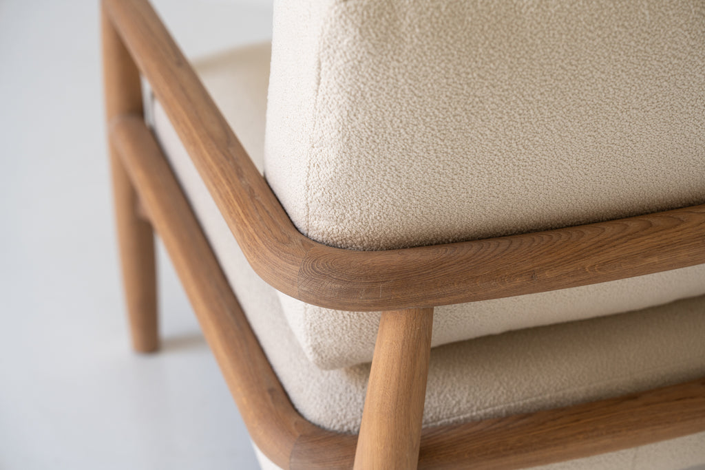 Hudson Oak Lounge Chair Perspective View 17