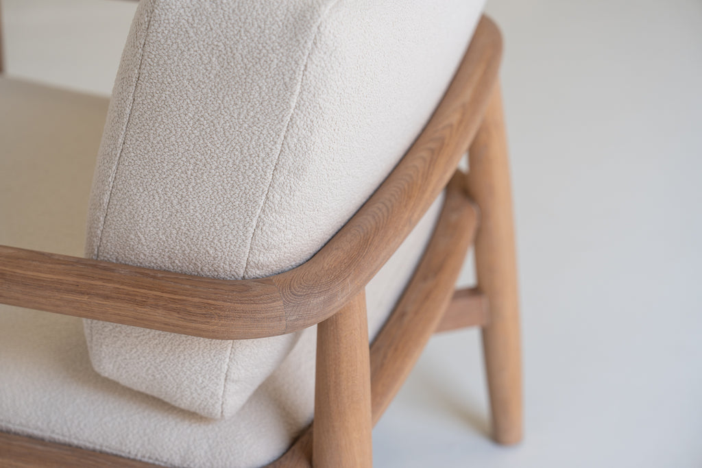 Hudson Oak Lounge Chair Perspective View 18
