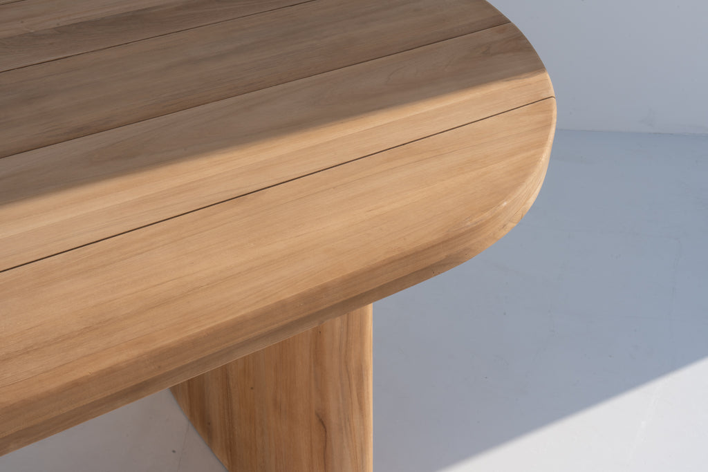Isla Teak Dining Table Side view