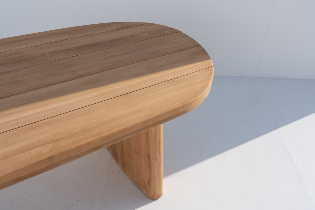 Isla Teak Dining Table Side view