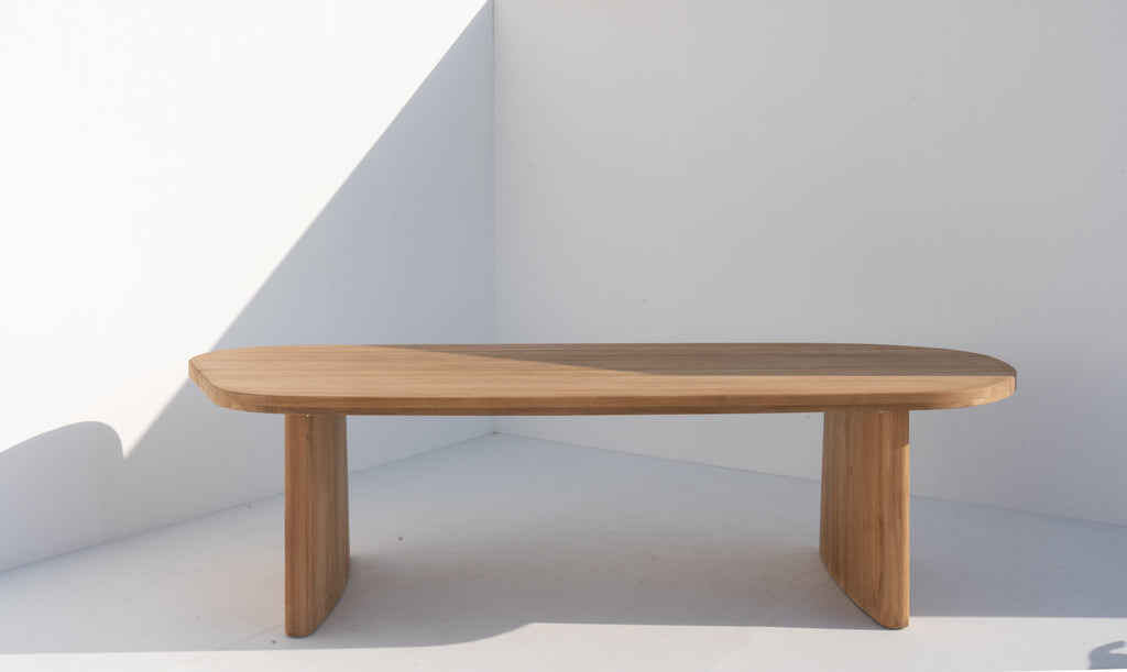 Isla Teak Dining Table Side view