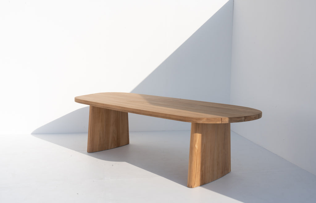 Isla Teak Dining Table Side view