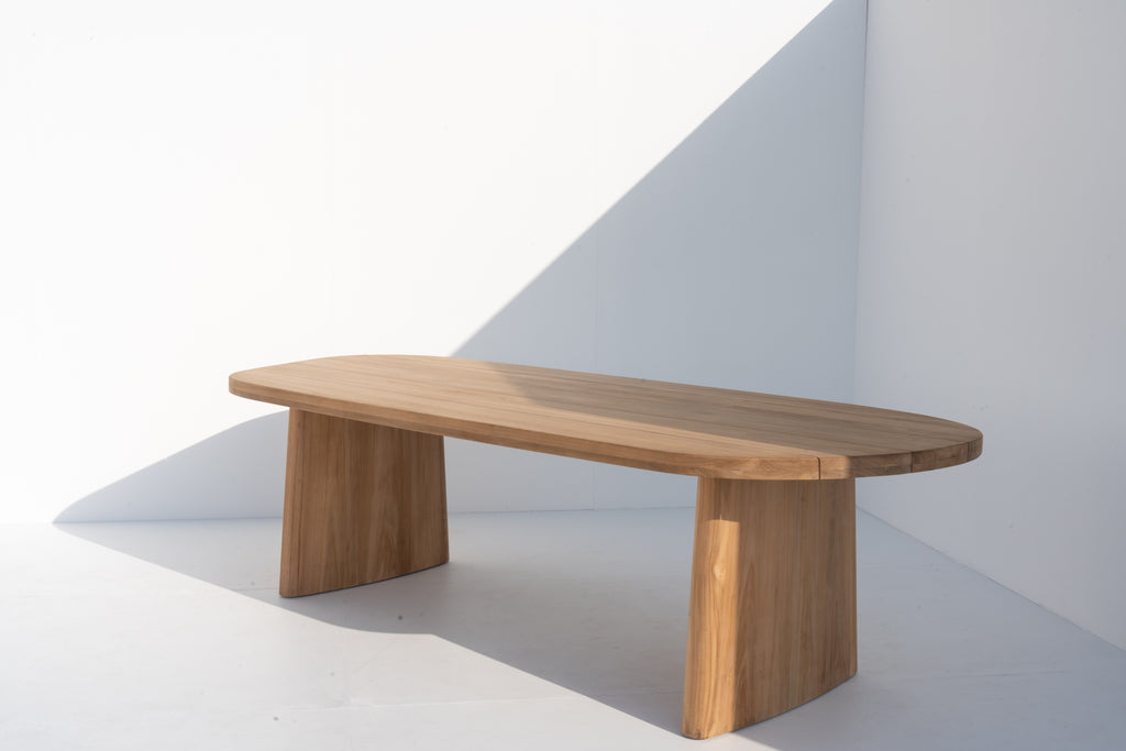 Isla Teak Dining Table Side view