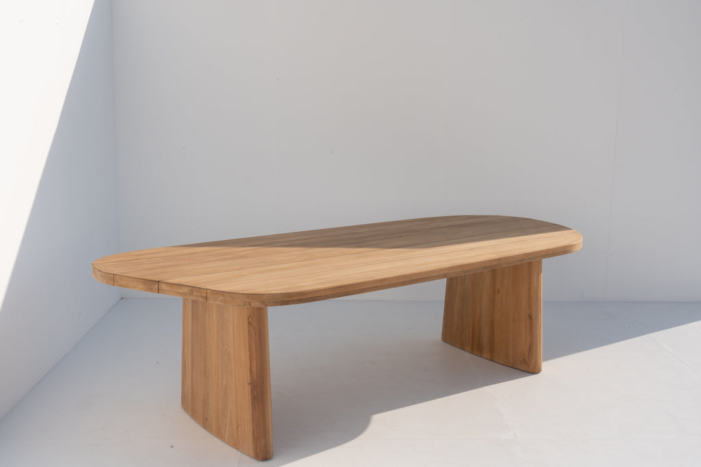 Isla Teak Dining Table Side view