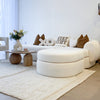 Jade Boucle Sofa Side view