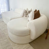 Jade Boucle Sofa Side view