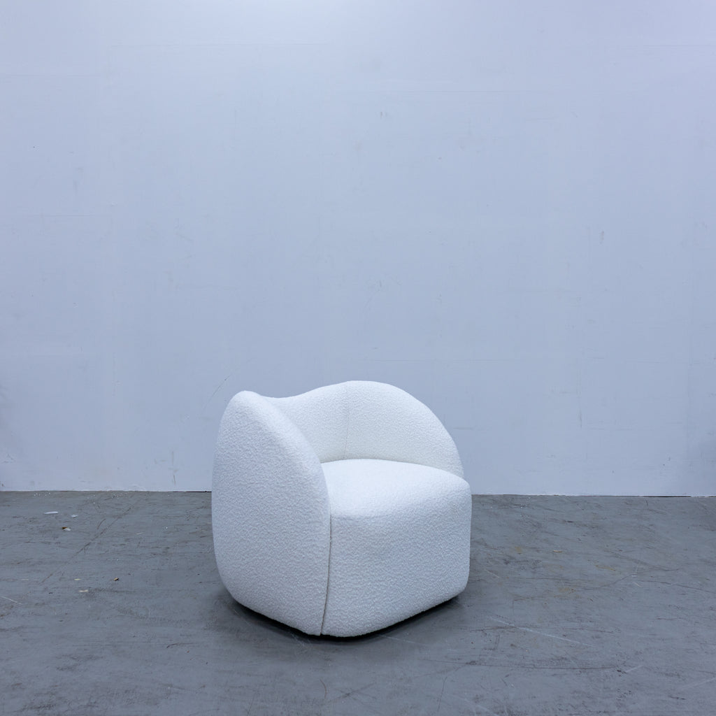 Jenn Boucle Chair Side view 2
