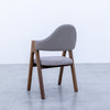 Jessica Walnut Dining Chair Back view 