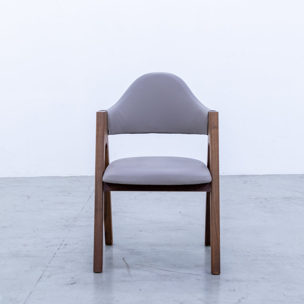 Jessica Walnut Dining Chair Front view