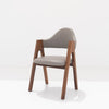 Jessica Walnut Dining Chair Side view