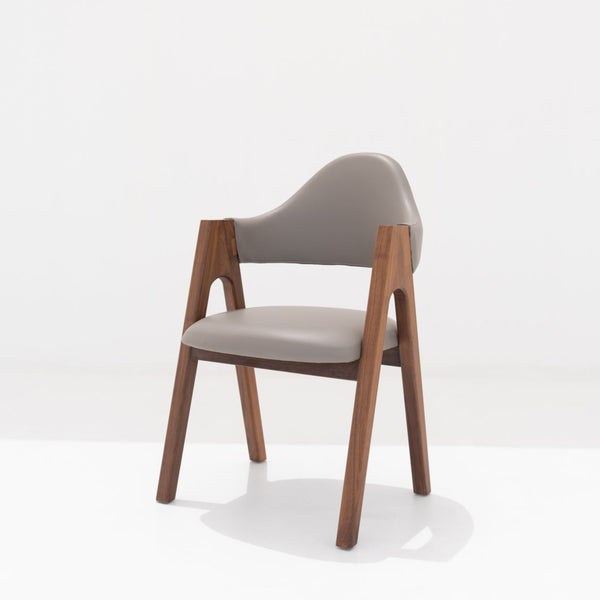 Jessica Walnut Dining Chair Side view
