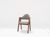 Jessica Walnut Dining Chair Side view