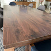 Jessica Walnut Dining Table Detailed Top Texture View 7