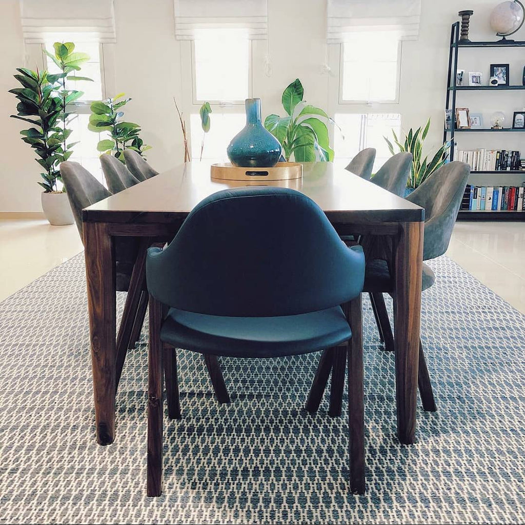 Jessica Walnut Dining Table Indoor View 3
