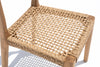 Kaia Teak Woven Dining Chair Back view 2